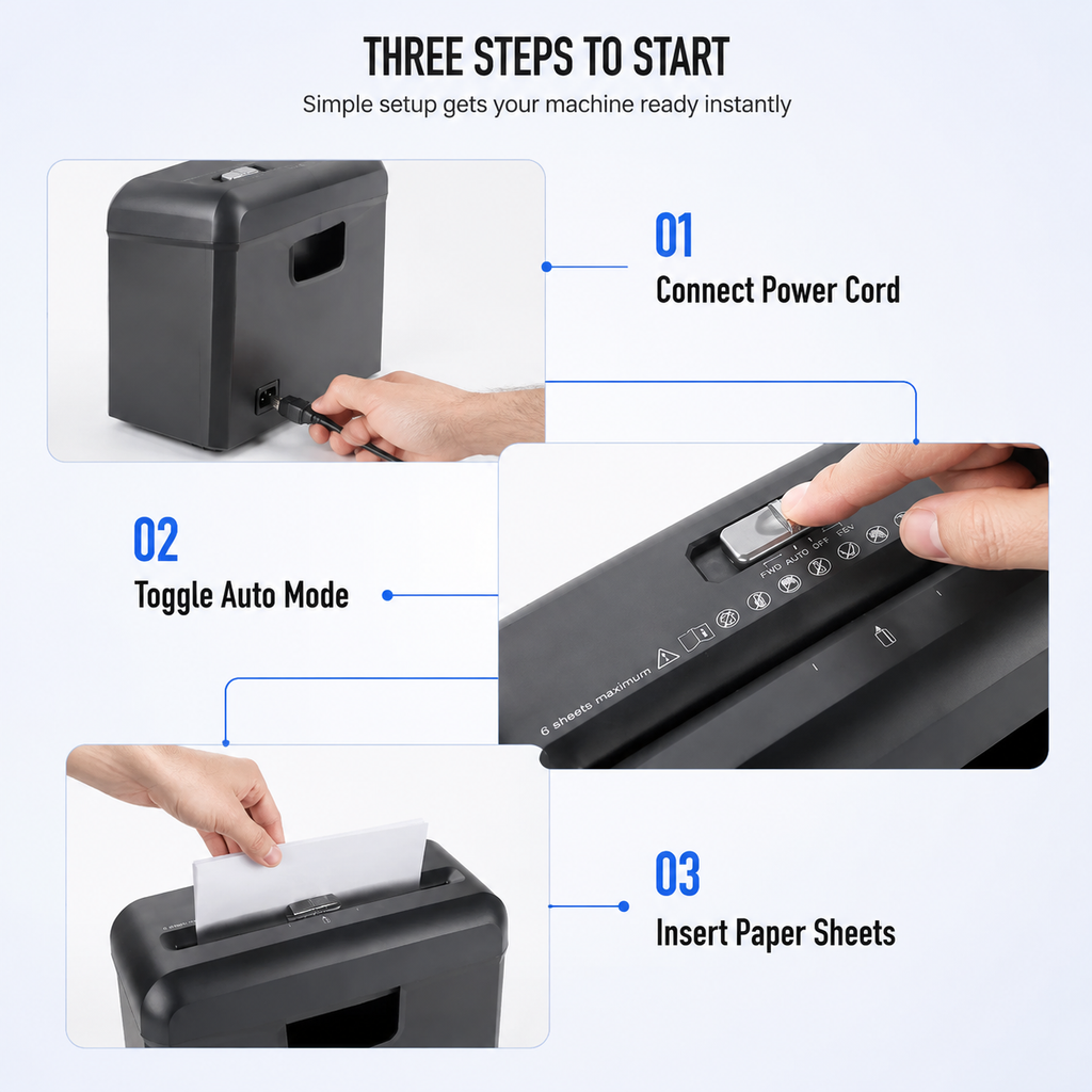 Mini Electric Paper for Home and Office Low Power Document with 220V EU Plug