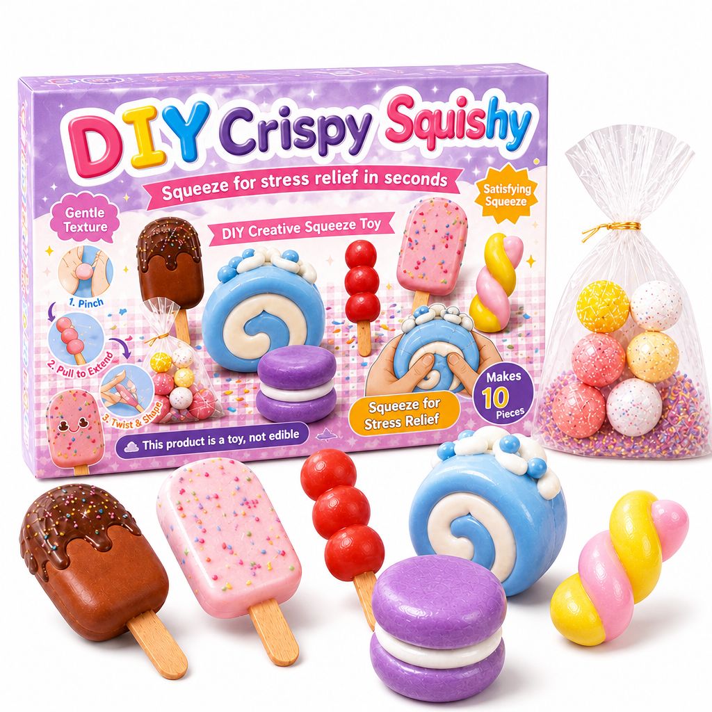 đąđą50 % RABATT!! â°DIY Krispig KlĂ€mboll Leksaksset med VaxbelĂ€ggning och KnĂ€ckande Ljud för Stresslindring