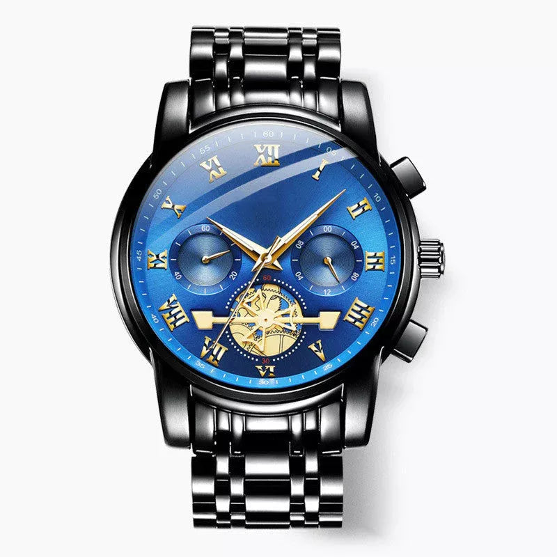 Lyxig design Dodecagon Quartz Watch Ny multifunktionell armbandsur för män