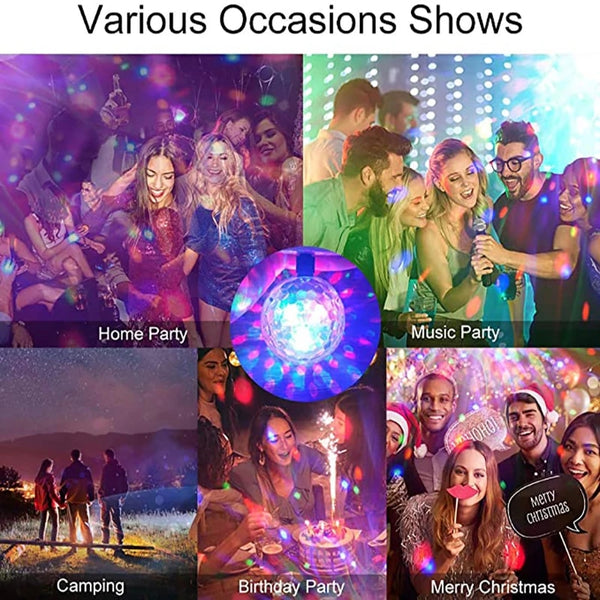 💥NY PRODUKT❗60-65 procent rabatt under en begränsad tid💡FÄRGGLAD ROTERANDE GLÖDLAMPA DISCO™️ 🕺💃