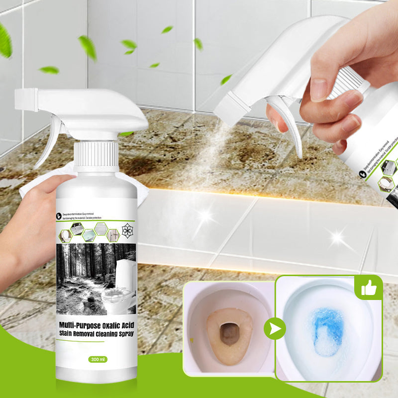 🌿 【NATURLIG FLÄCKBORTTAGNING】Oxalsyra Rengöringsspray 🔥 Multifunktionell & Miljövänlig – För Ett Skinande Hem!