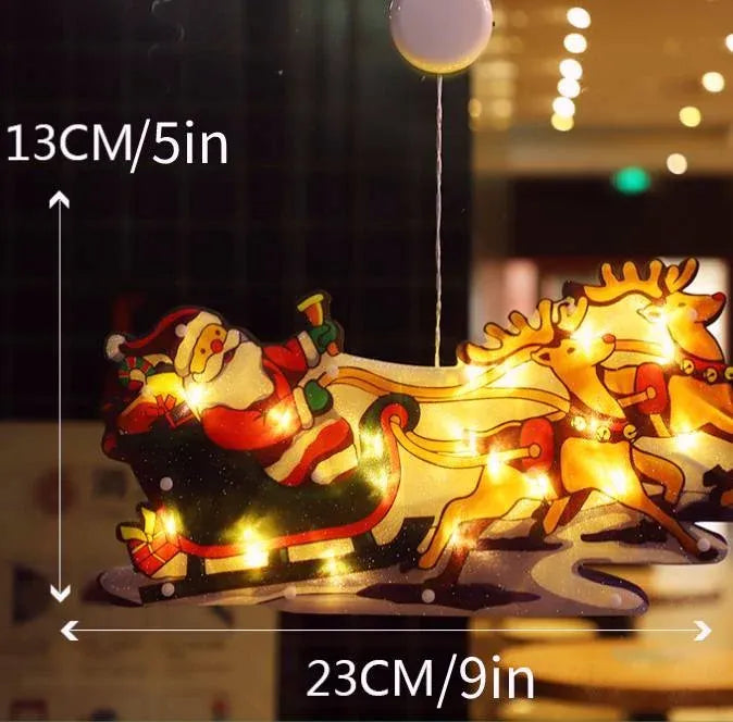 【🎅Julklappserbjudande】🎄Julbelysning för fönster