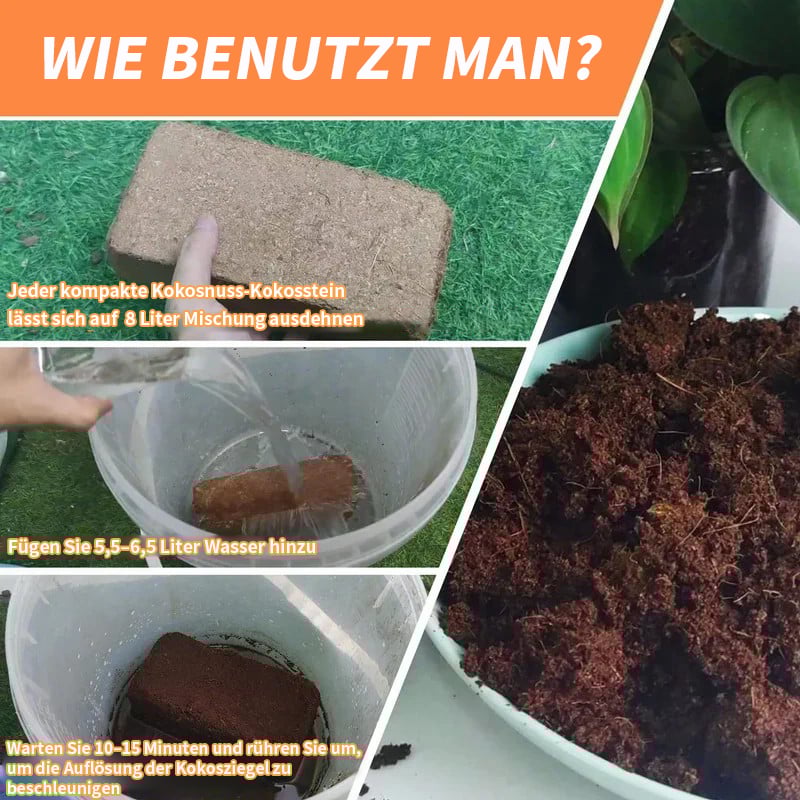 🔈🔈60% RABATT NU🥥Ekologisk kokosnöt för växter🌱