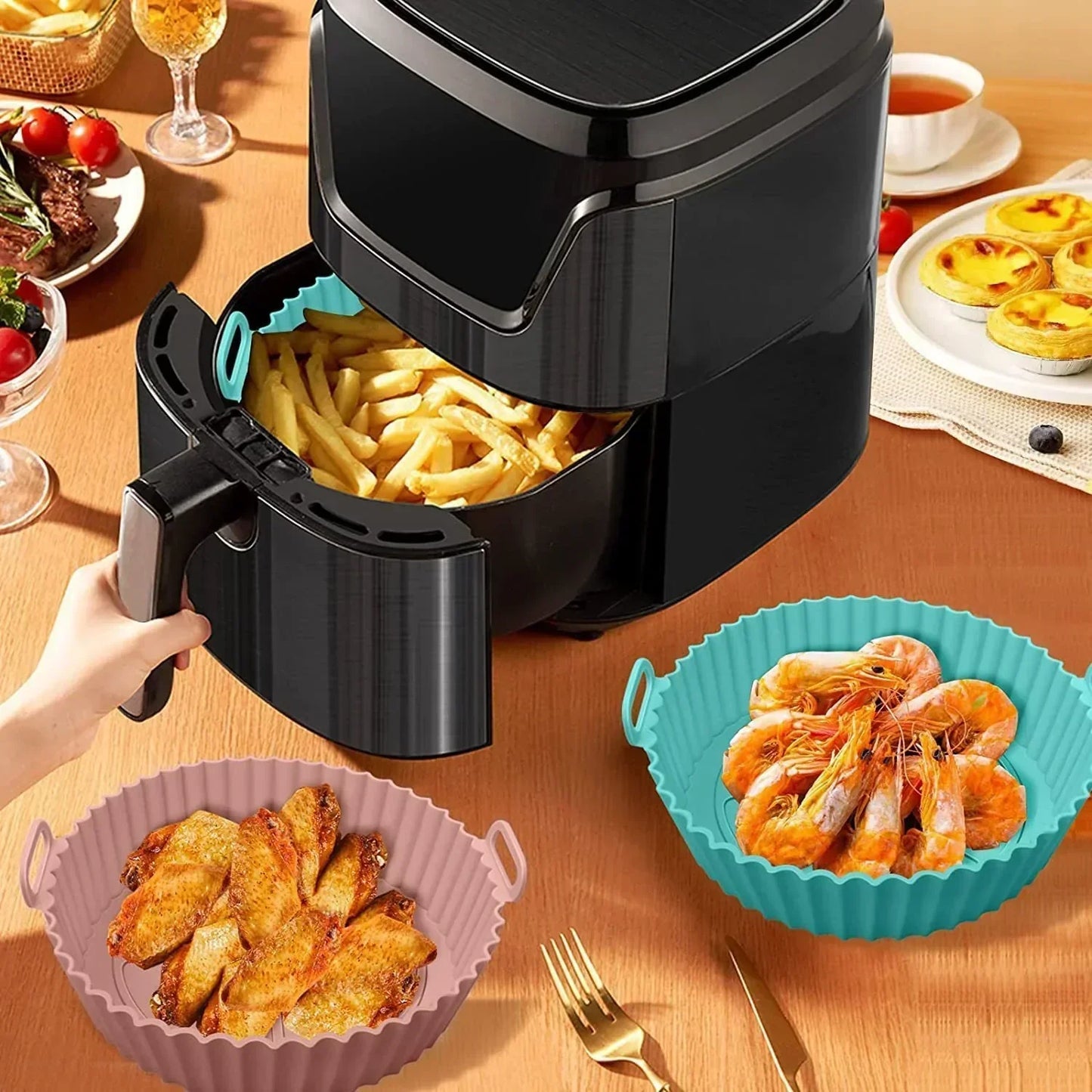 Bakplåt av silikon för Air Fryer