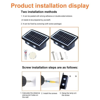 ✨ Erbjudande under begränsad tid ✨- Solcellsvägglampa för utomhusbruk