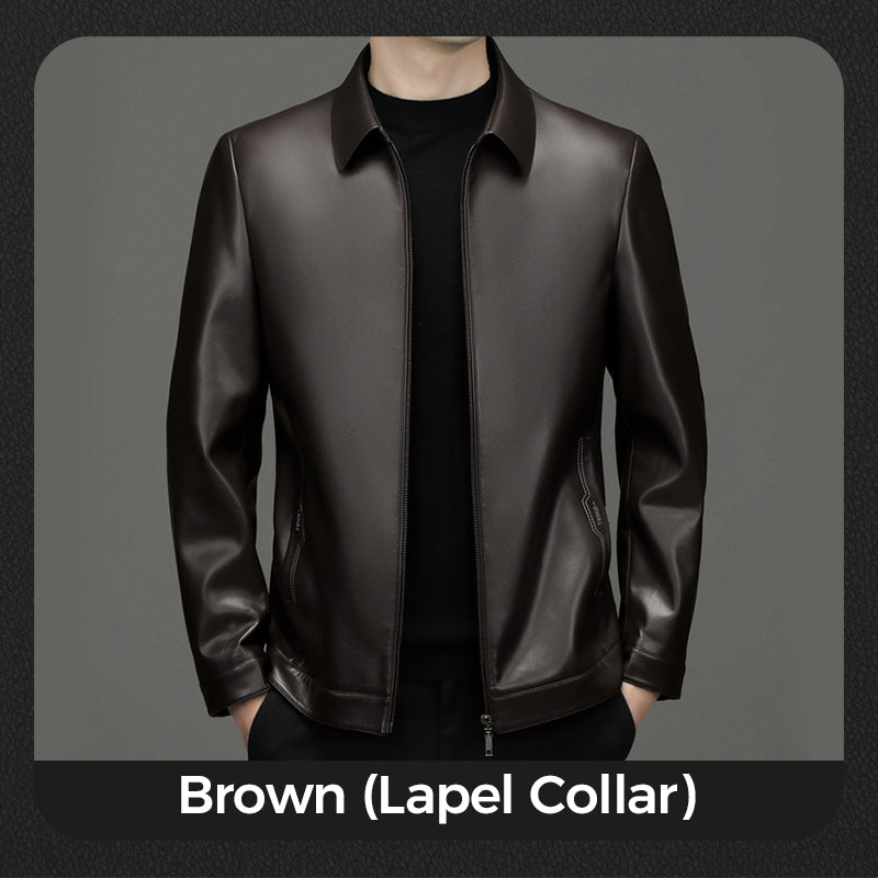 🔥Klassisk läderjacka för män
