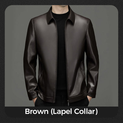 🔥Klassisk läderjacka för män