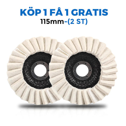 🔥Köp 1 få 1 gratis🔥Polerskiva med flik av ullfilt