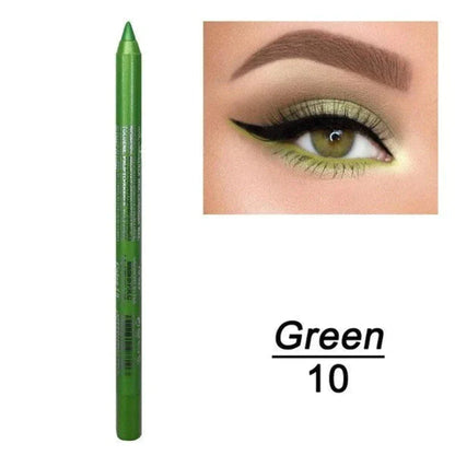 💄 50% RABATT! 🎨 14-delars Set med Vattenfast Gel-Eyeliner – Metallisk & Pärlemorskimrande Finish, Långvarig & Smetfri Formula För Perfekt Linning 👁️