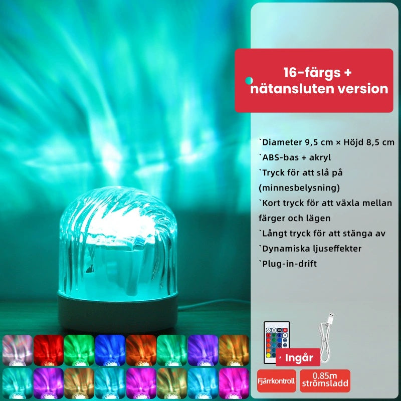 Aurora Borealis Stjärnhimmelprojektionslampa