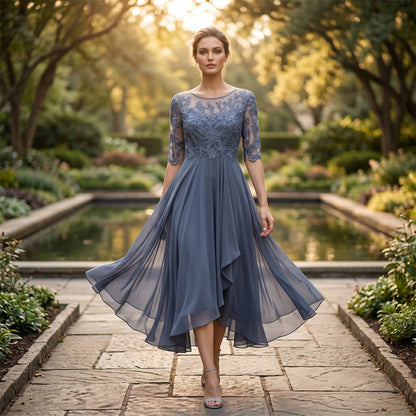 💖NYTT ARRIVAL BEGRÄNSAD TID ERBJUDANDE💖Elegant broderi Cocktail Flowy Klänning