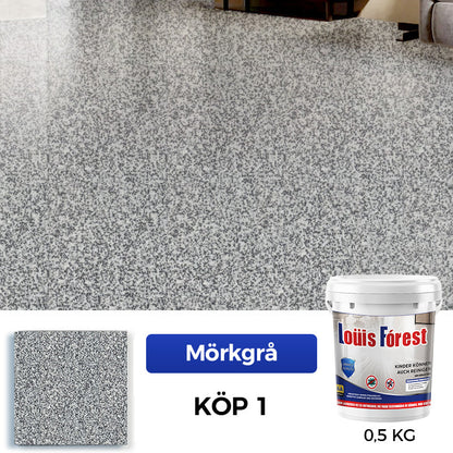 ✨Nykomling✨Högblank epoxigolvbeläggning med marmoreffekt
