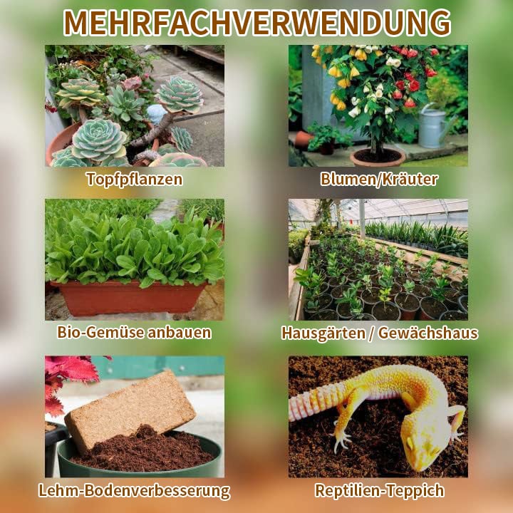 🔈🔈60% RABATT NU🥥Ekologisk kokosnöt för växter🌱