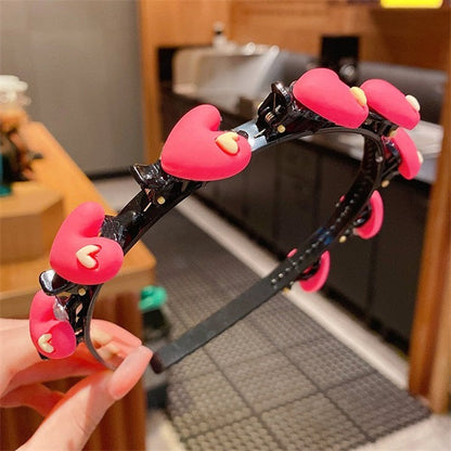 🎀 50% RABATT✨Söta flätade hårnål, fin dekoration för flickor