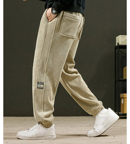 Corduroy-tyg, unisex, mjuk, avslappnad byxa