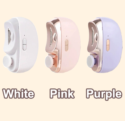 🎁 Perfekt för alla åldrar 👵👶 3-i-1 Automatisk Elektrisk Nagelklippare med Polering - 🌟Säker & Bekväm🌟
