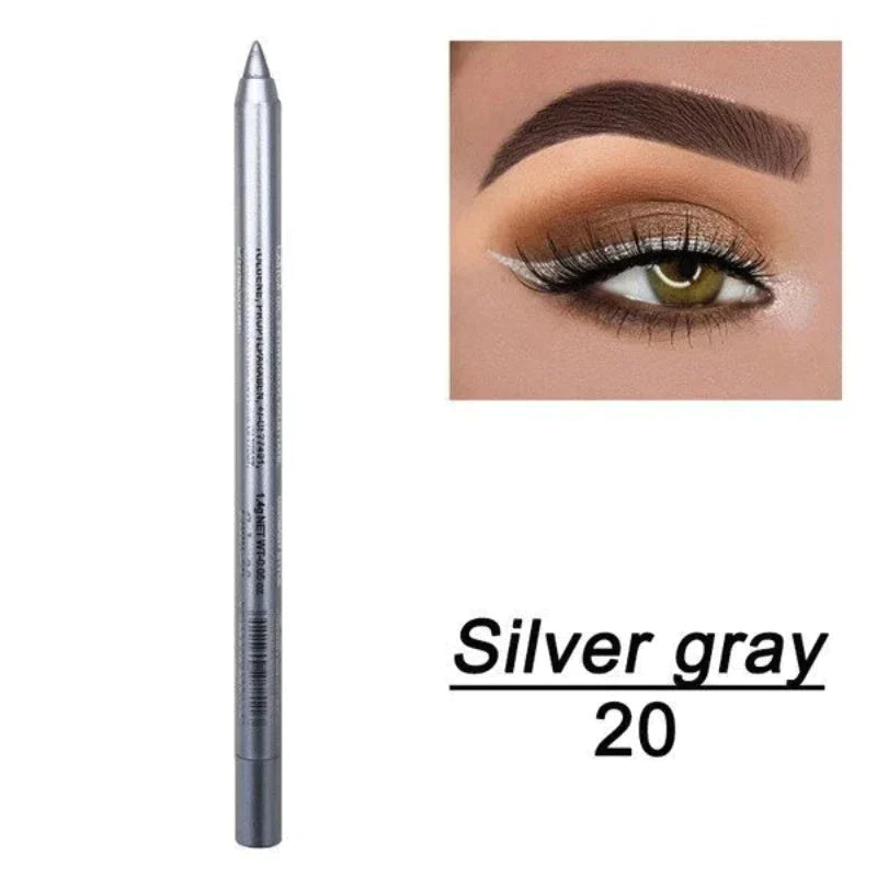 💄 50% RABATT! 🎨 14-delars Set med Vattenfast Gel-Eyeliner – Metallisk & Pärlemorskimrande Finish, Långvarig & Smetfri Formula För Perfekt Linning 👁️