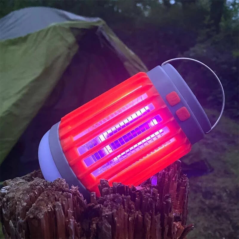 2026 Ny elektrisk chock mygg mygglampa inomhus utomhus USB -laddning myggavvisande myggsläckningslampa