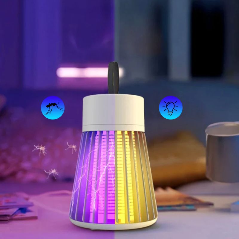 2026 Ny elektrisk chock mygg mygglampa inomhus utomhus USB -laddning myggavvisande myggsläckningslampa