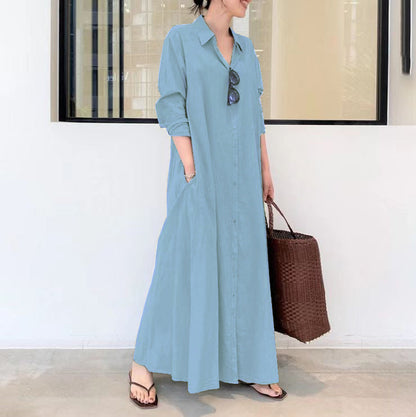 👗 50% RABATT! ✨ Lång, Enkel & Elegant Ärmlös Klänning – Slät Silhuett, Mjukt Tyg & Perfekt För En Minimalistisk Vardagslook 🌸
