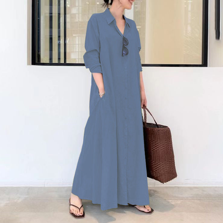 👗 50% RABATT! ✨ Lång, Enkel & Elegant Ärmlös Klänning – Slät Silhuett, Mjukt Tyg & Perfekt För En Minimalistisk Vardagslook 🌸