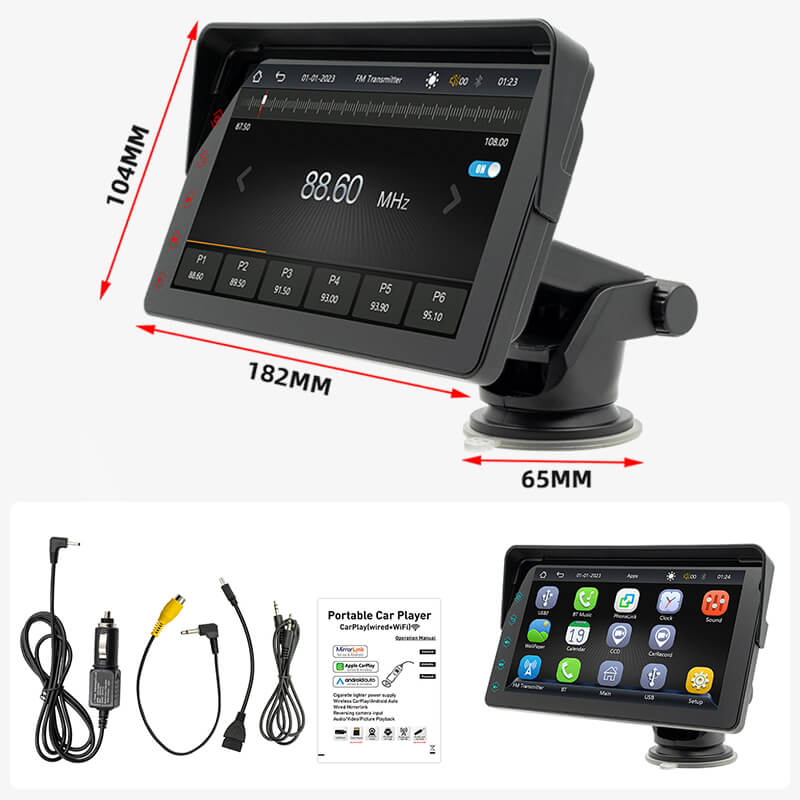 Multifunktionell trådlös CarPlay MP5