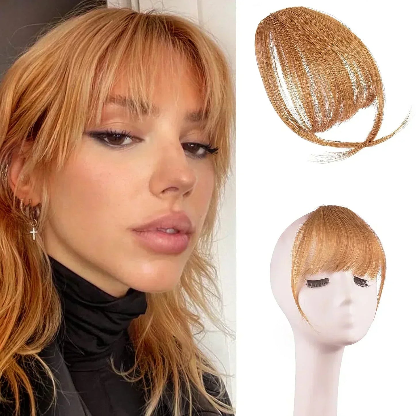 🎀Clip in Bangs (glödtråd med hög temperatur) 🔥