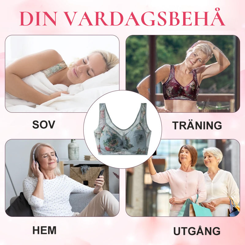 [Rika kvinnor bär] spetsig knapplös bekväm behå⏳50% rabatt under en begränsad tid 🎁