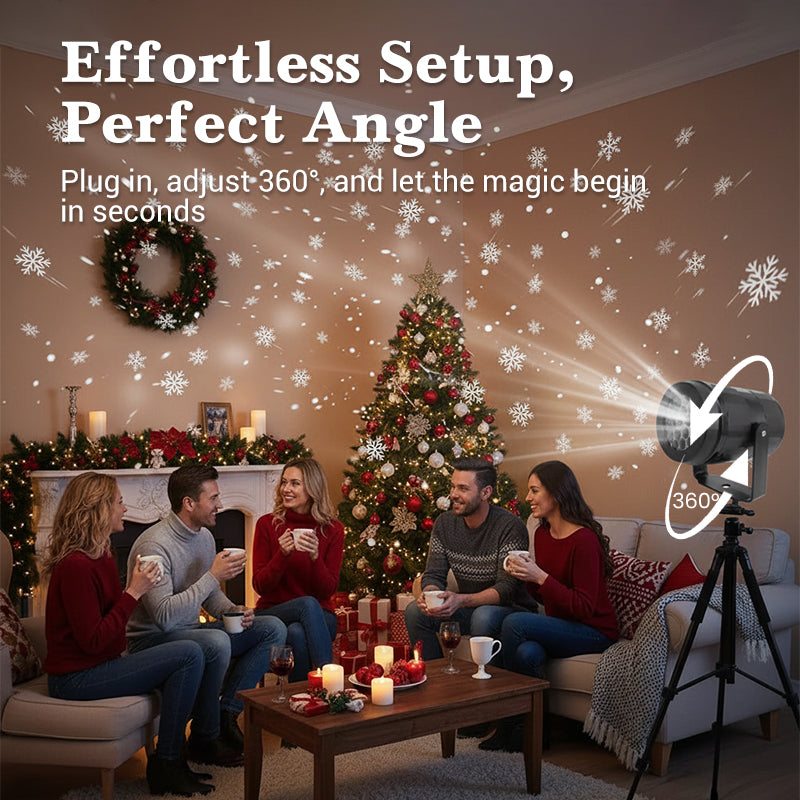 🔥USB-LED-projektionslampa med julmotiv