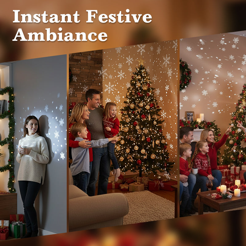 🔥USB-LED-projektionslampa med julmotiv