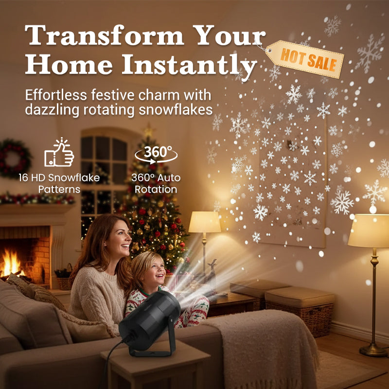 🔥USB-LED-projektionslampa med julmotiv