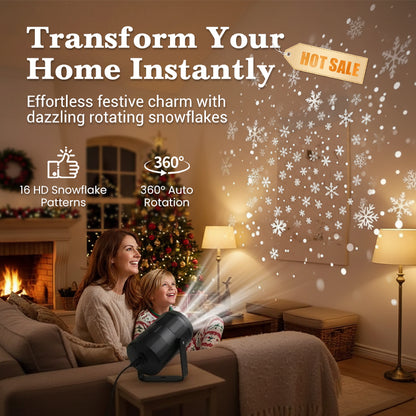 🔥USB-LED-projektionslampa med julmotiv