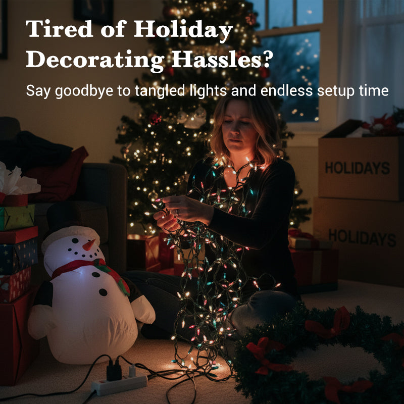 🔥USB-LED-projektionslampa med julmotiv