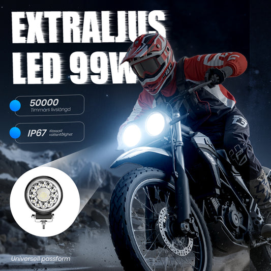 ✨💥Halva priset sista dagen💡4-tums LED-pod med 99 W för terrängbruk✨📍999 st LED-pärlor📍