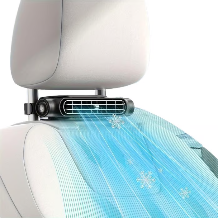 ❄️Sommarens heta rea❄️Dual Turbo USB bilstolsfläkt - bakre kuddfläkt med hög vindstyrka
