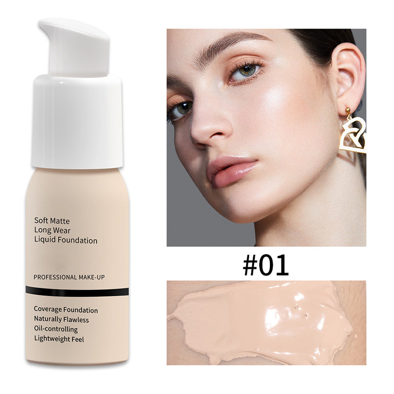 ✨ 50% RABATT! | Soft Matte Foundation – Vattentålig, Hel täckning & Lätt Formula!