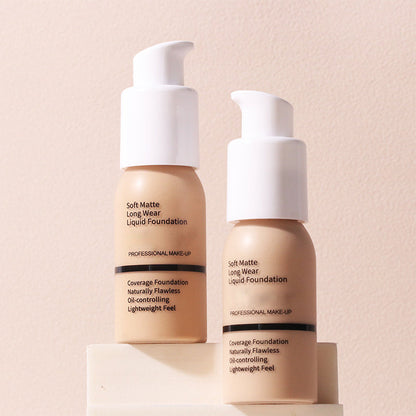 ✨ 50% RABATT! | Soft Matte Foundation – Vattentålig, Hel täckning & Lätt Formula!