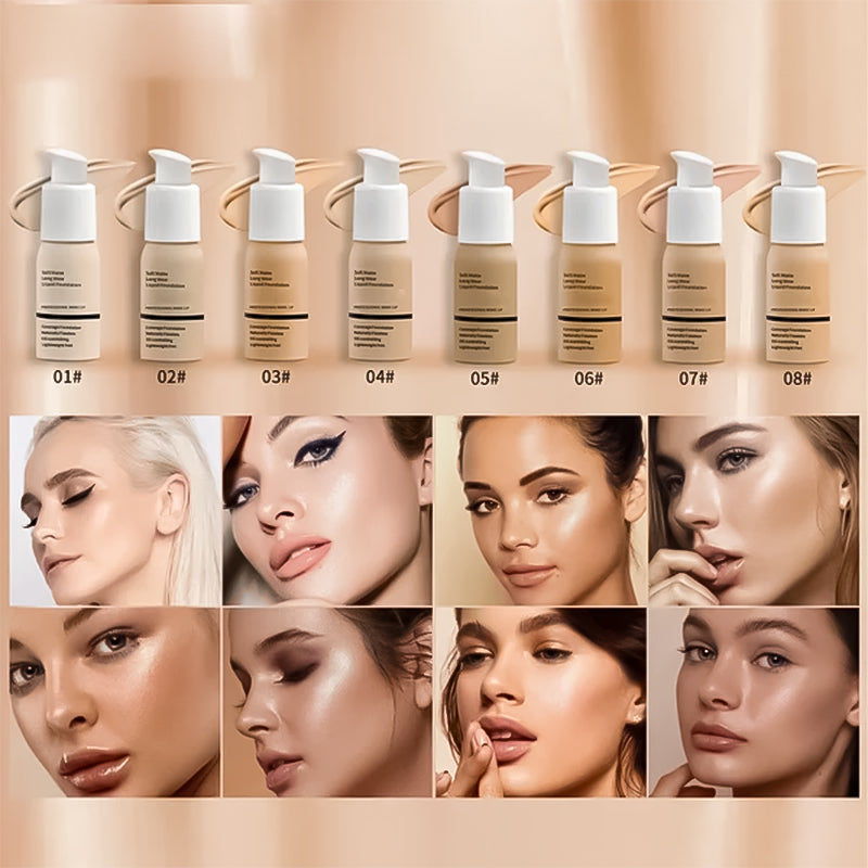 ✨ 50% RABATT! | Soft Matte Foundation – Vattentålig, Hel täckning & Lätt Formula!