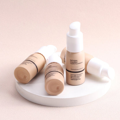 ✨ 50% RABATT! | Soft Matte Foundation – Vattentålig, Hel täckning & Lätt Formula!