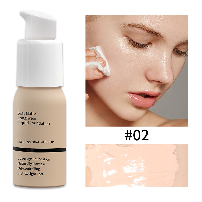 ✨ 50% RABATT! | Soft Matte Foundation – Vattentålig, Hel täckning & Lätt Formula!