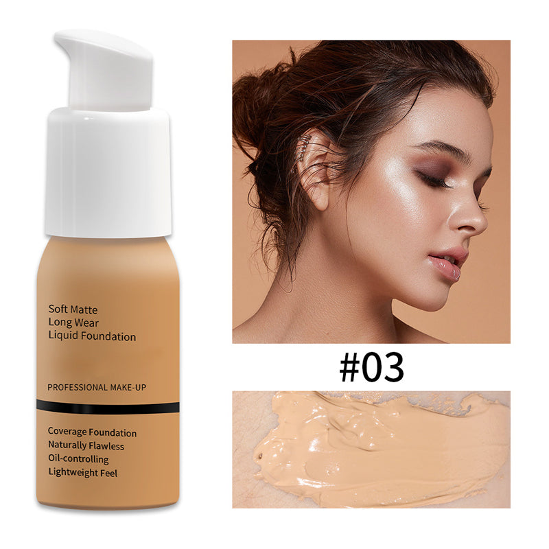 ✨ 50% RABATT! | Soft Matte Foundation – Vattentålig, Hel täckning & Lätt Formula!