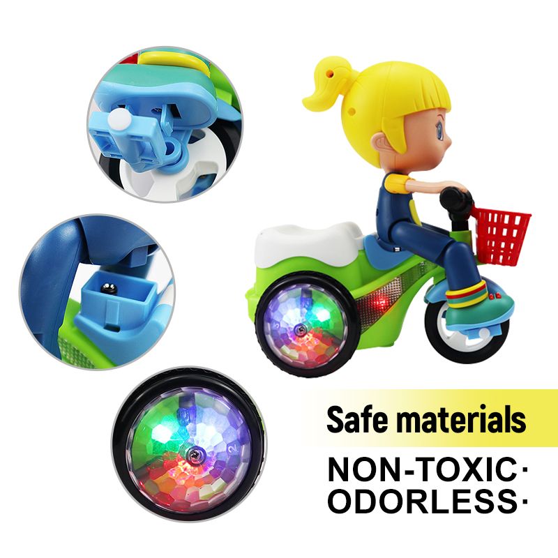 Pousbo® lysande trehjulig stuntleksak