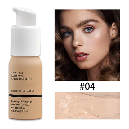 ✨ 50% RABATT! | Soft Matte Foundation – Vattentålig, Hel täckning & Lätt Formula!
