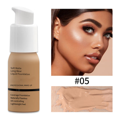 ✨ 50% RABATT! | Soft Matte Foundation – Vattentålig, Hel täckning & Lätt Formula!