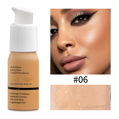 ✨ 50% RABATT! | Soft Matte Foundation – Vattentålig, Hel täckning & Lätt Formula!