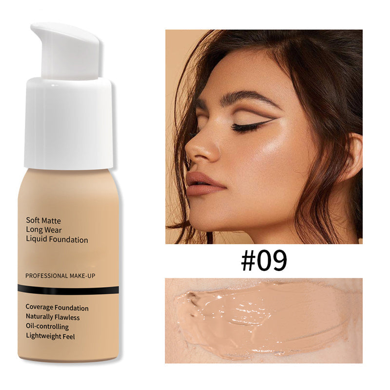 ✨ 50% RABATT! | Soft Matte Foundation – Vattentålig, Hel täckning & Lätt Formula!