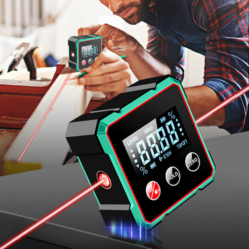 ✨ "Magnetisk Digital Vinkelmätare – 1mm Precision & Elektronisk Laser! 🔍⚙️" ✨