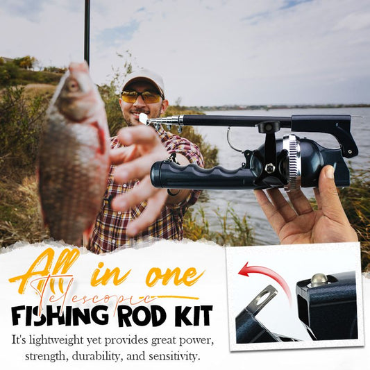 🎣Oumbärliga hopfällbara spön för fiskeentusiaster