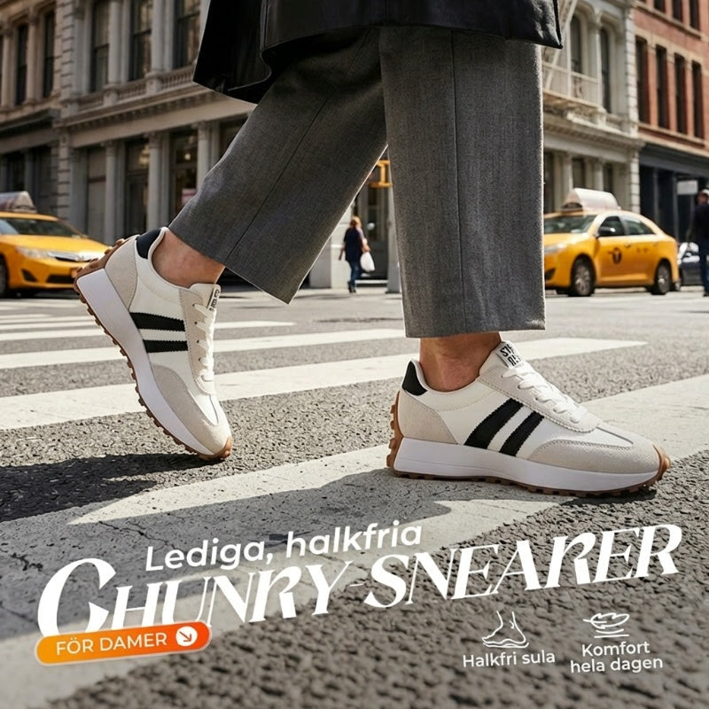👟💥 63% RABATT! | Låga Casualskor för Damer – 4cm Plattform, Retrodesign & Halksäker!
