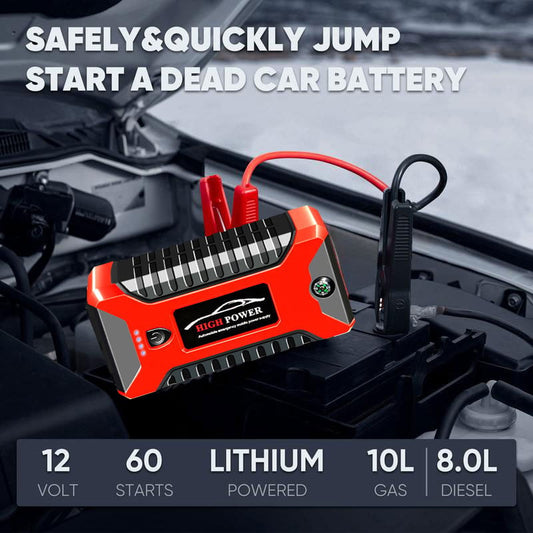 💥Sista dagens specialerbjudande 50% RABATT⚡ Starthjälp 3000A Peak Starthjälp Batteri
